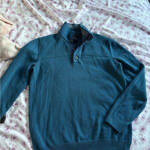 Hugo Boss Men's Blue Crewneck Sweater